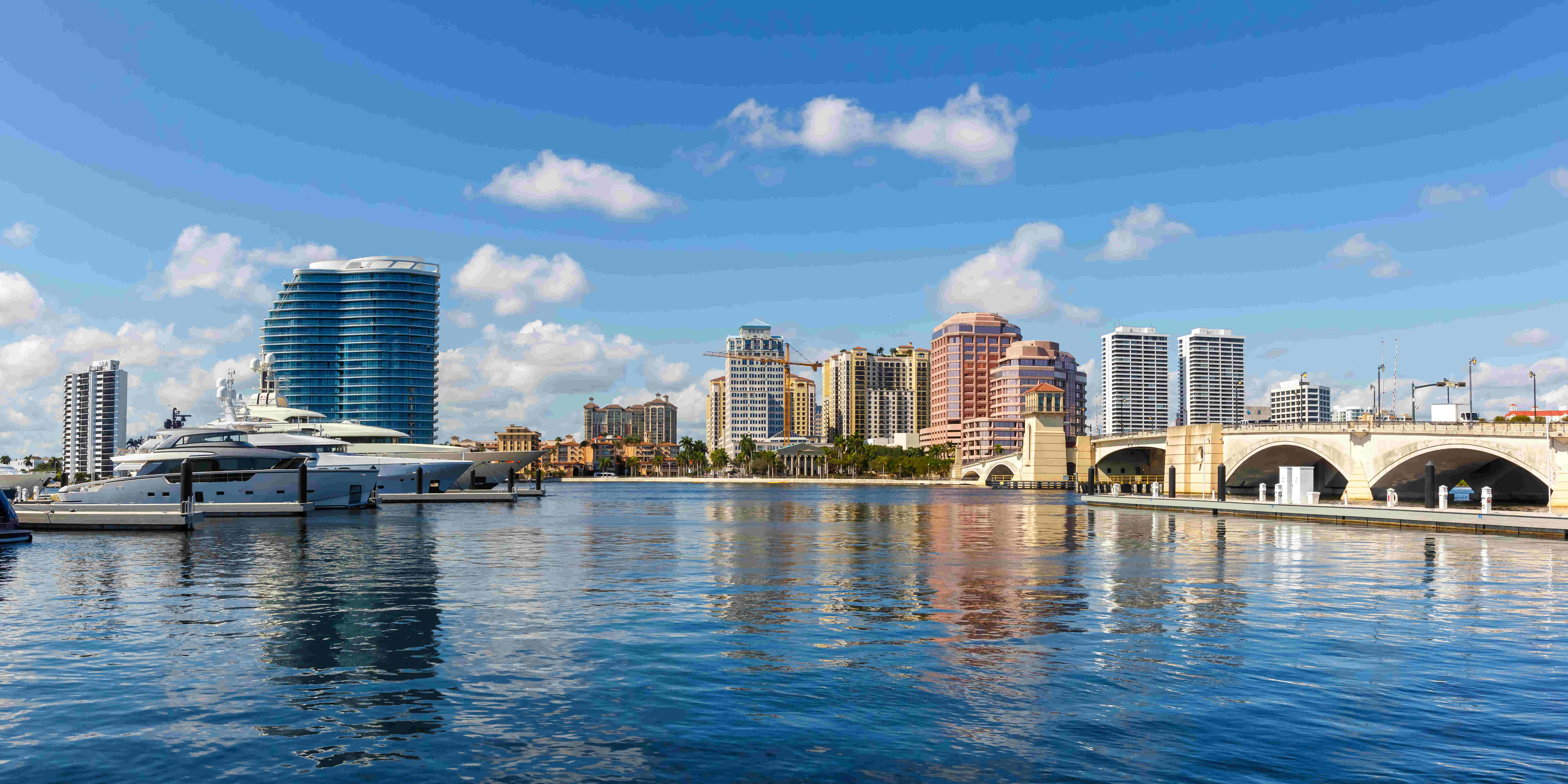 West Palm Beach skyline Florida